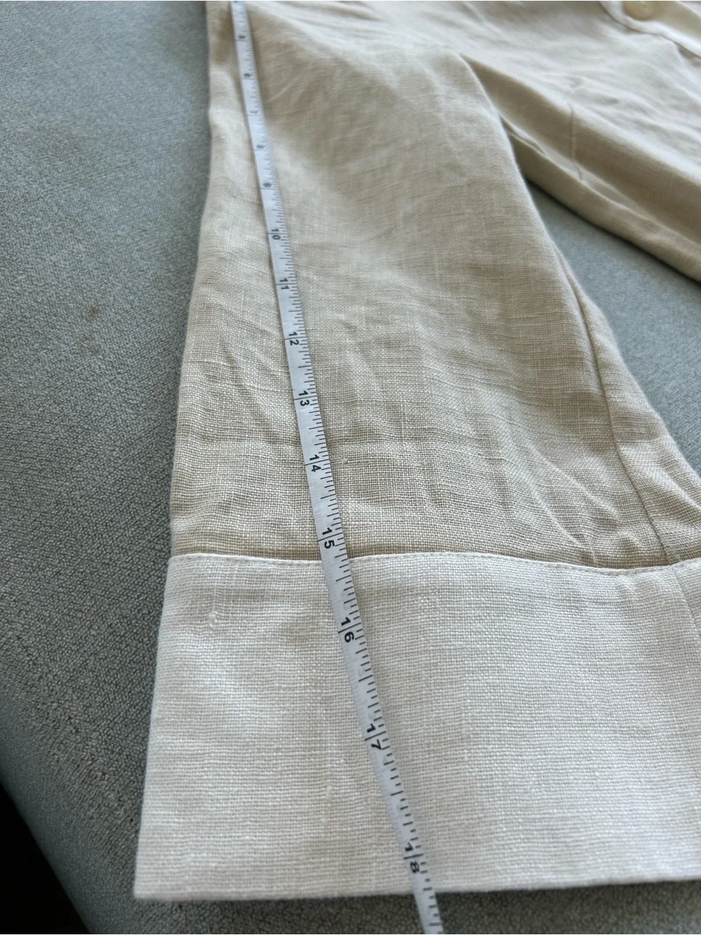 Tuckernuck Collier 100% Linen Colorblock Tunic Dress Champagne XXS